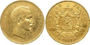 100 Franc Segundo Imperio francés (1852-1870) Oro Napoleon III (1808-1873)