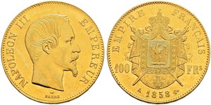 100 Franc Segundo Imperio francés (1852-1870) Oro Napoleon III (1808-1873)