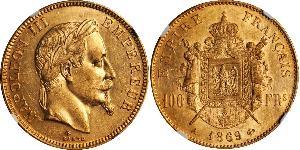 100 Franc Segundo Imperio francés (1852-1870) Oro Napoleon III (1808-1873)