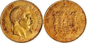 100 Franc Segundo Imperio francés (1852-1870) Oro Napoleon III (1808-1873)