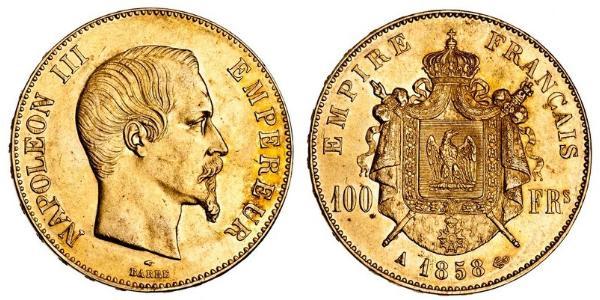 100 Franc Segundo Imperio francés (1852-1870) Oro Napoleon III (1808-1873)