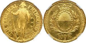 100 Franc Suiza Oro 