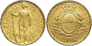 100 Franc Suiza Oro 