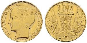 100 Franc Tercera República Francesa (1870-1940)  Oro 