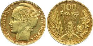 100 Franc Tercera República Francesa (1870-1940)  Oro 
