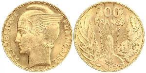 100 Franc Tercera República Francesa (1870-1940)  Oro 