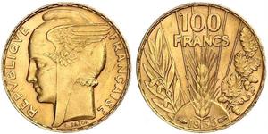 100 Franc Tercera República Francesa (1870-1940)  Oro 