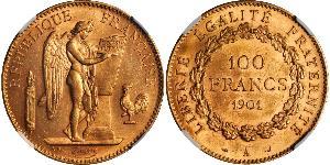 100 Franc Tercera República Francesa (1870-1940)  Oro 