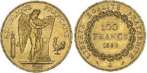 100 Franc Tercera República Francesa (1870-1940)  Oro 