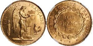 100 Franc Tercera República Francesa (1870-1940)  Oro 