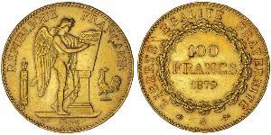 100 Franc Tercera República Francesa (1870-1940)  Oro 