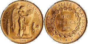 100 Franc Tercera República Francesa (1870-1940)  Oro 