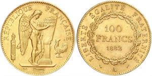 100 Franc Tercera República Francesa (1870-1940)  Oro 