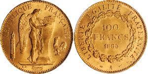 100 Franc Tercera República Francesa (1870-1940)  Oro 