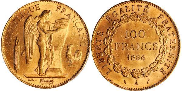 100 Franc Tercera República Francesa (1870-1940)  Oro 