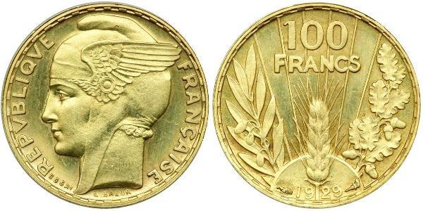 100 Franc Tercera República Francesa (1870-1940)  Oro 