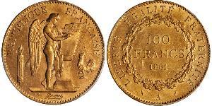 100 Franc Terza Repubblica francese (1870-1940)  Oro 