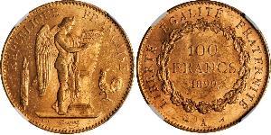 100 Franc Terza Repubblica francese (1870-1940)  Oro 