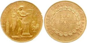 100 Franc Terza Repubblica francese (1870-1940)  Oro 