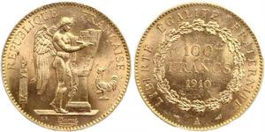 100 Franc Terza Repubblica francese (1870-1940)  Oro 