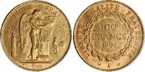 100 Franc Terza Repubblica francese (1870-1940)  Oro 