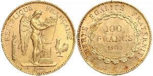 100 Franc Terza Repubblica francese (1870-1940)  Oro 