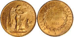 100 Franc Terza Repubblica francese (1870-1940)  Oro 
