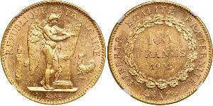 100 Franc Terza Repubblica francese (1870-1940)  Oro 