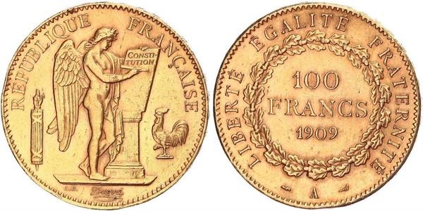 100 Franc Terza Repubblica francese (1870-1940)  Oro 