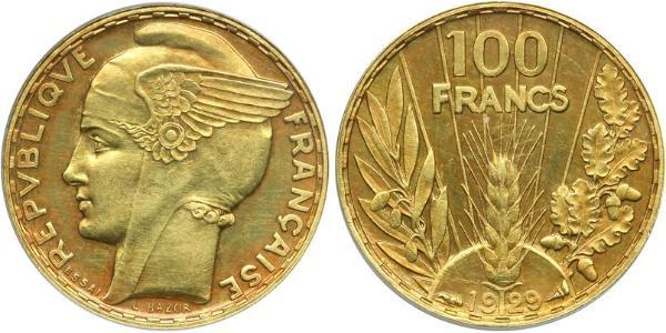 100 Franc Terza Repubblica francese (1870-1940)  Oro 