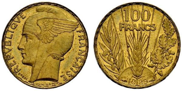 100 Franc Terza Repubblica francese (1870-1940)  Oro 