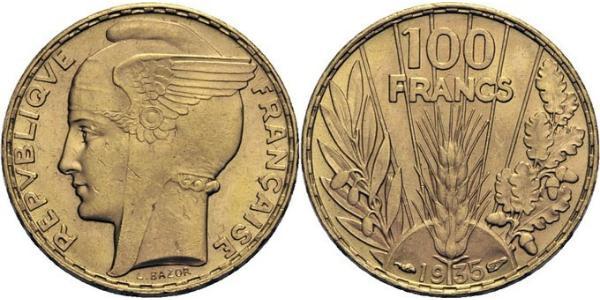 100 Franc Terza Repubblica francese (1870-1940)  Oro 