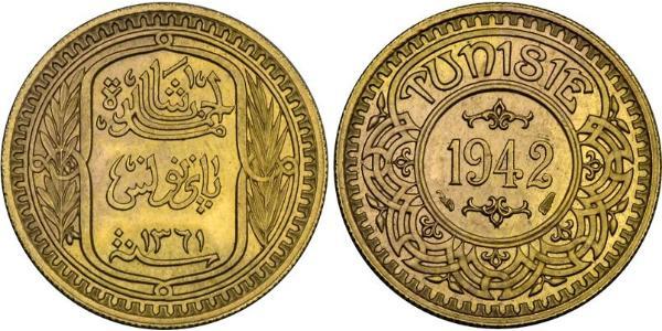 100 Franc Tunisia Oro 