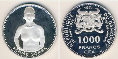 100 Franc Francia Plata 