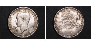 100 Franc Luxemburgo Plata 