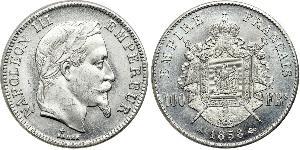 100 Franc Second Empire (1852-1870) Platine Napoleon III (1808-1873)