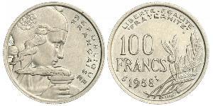 100 Franc Quarta Repubblica francese (1946-1958) Rame/Nichel 