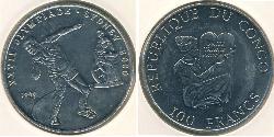 100 Franc Repubblica Democratica del Congo Rame/Nichel 