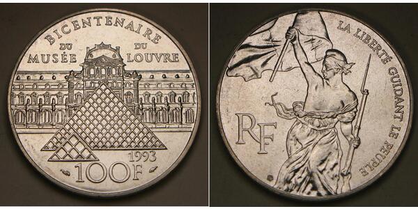 100 Franc Frankreich Silber 