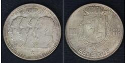 100 Franc Belgium Silver 
