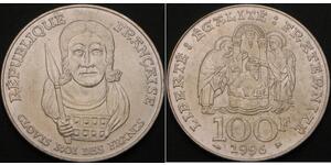 100 Franc France Silver 