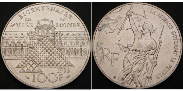 100 Franc France Silver 