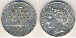 100 Franc French Fifth Republic (1958 - ) Silver 