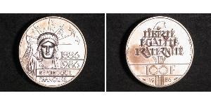 100 Franc French Fifth Republic (1958 - ) Silver 