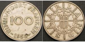 100 Franc Saarland  