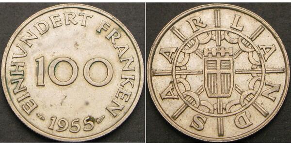 100 Franc Saarland  