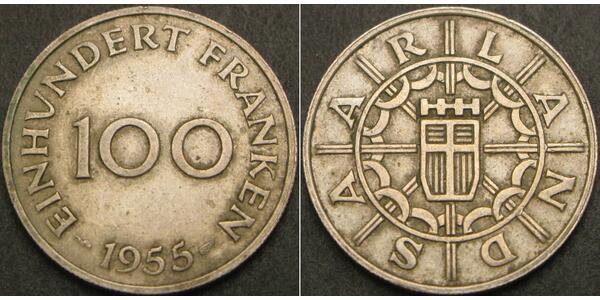 100 Franc Saarland  