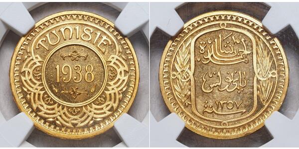 100 Franc Tunisia 金 