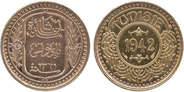 100 Franc Tunisia 金 