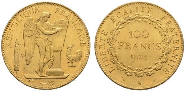 100 Franc 法兰西第一共和国 (1792 - 1804) 金 